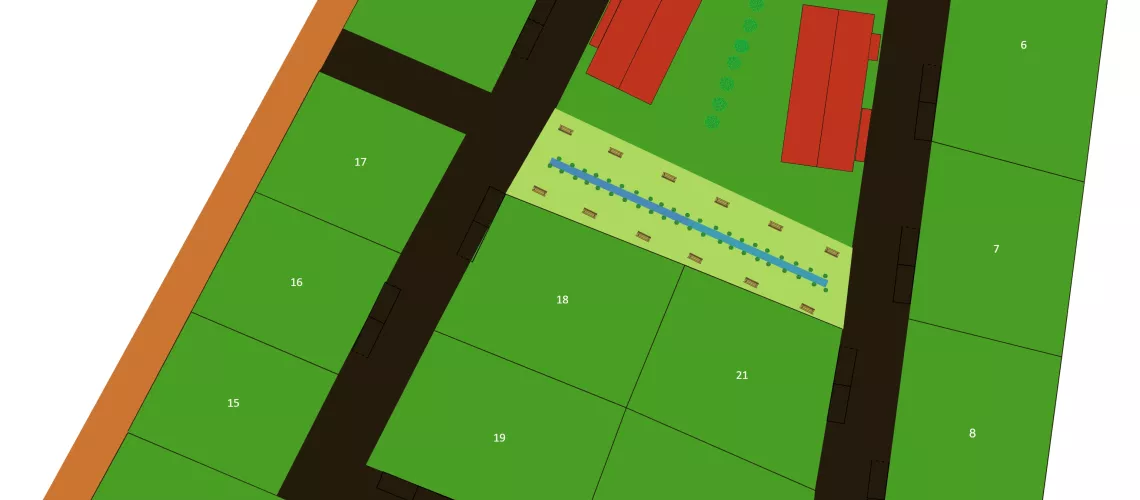 Projet de lotissement de 22 lots.